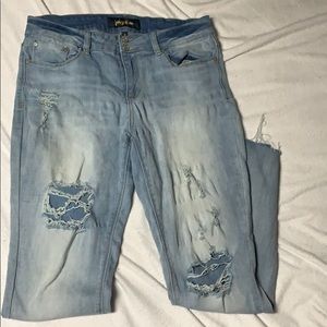 Indigo Rein ripped jean